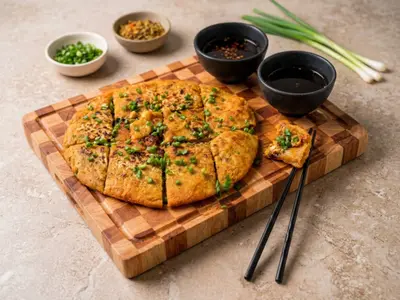 Atchar Pancake (Kimchi Jeon-Inspired): South African recipe by Ivana