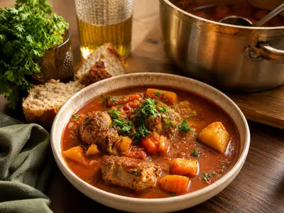 Boerewors Tomato Soup: South African recipe by Ivana