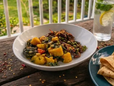 Braised Potatoes and Spinach: South African recipe by Ivana
