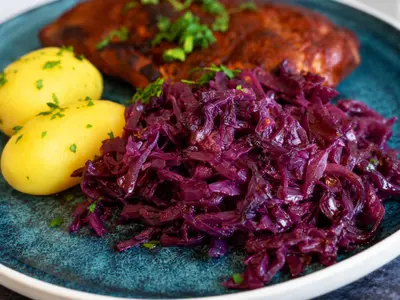 German Braised Red Cabbage: European recipe by Ivana