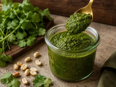 Coriander Chutney: South African recipe by Ivana