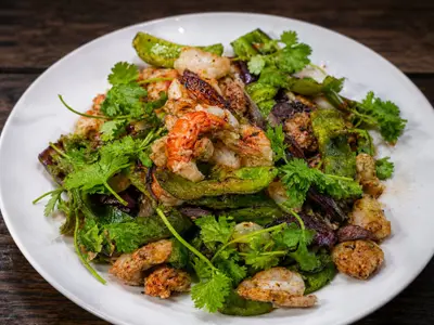Prawn & Litchi Stir-fry: South African recipe by Ivana