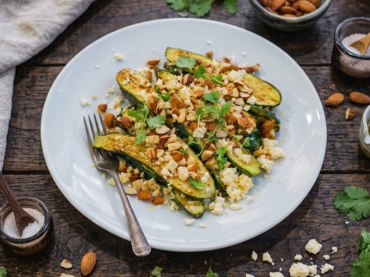 Braaied Baby Marrow, a South African recipe