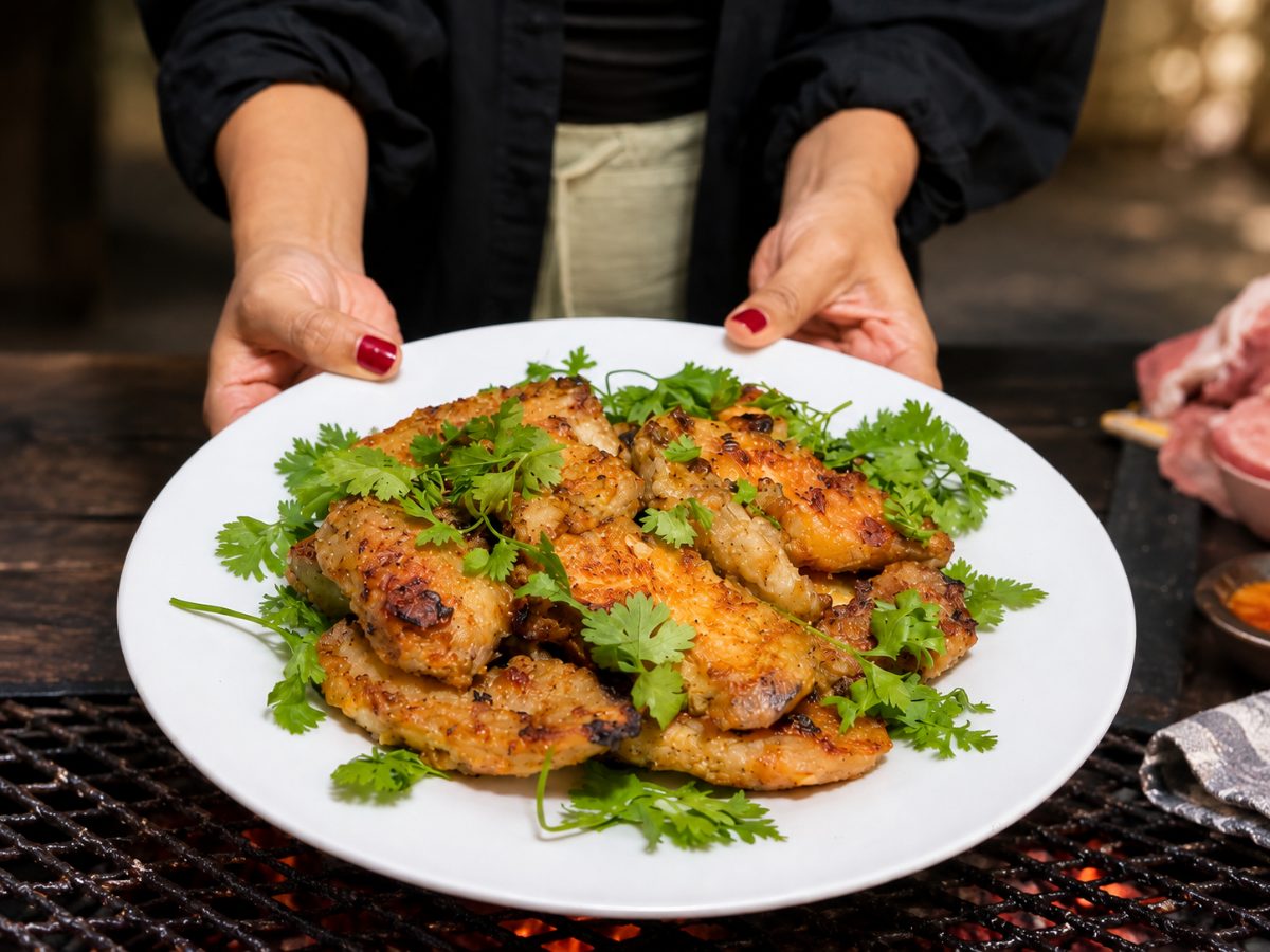 Braaied Madumbis, a South African recipe