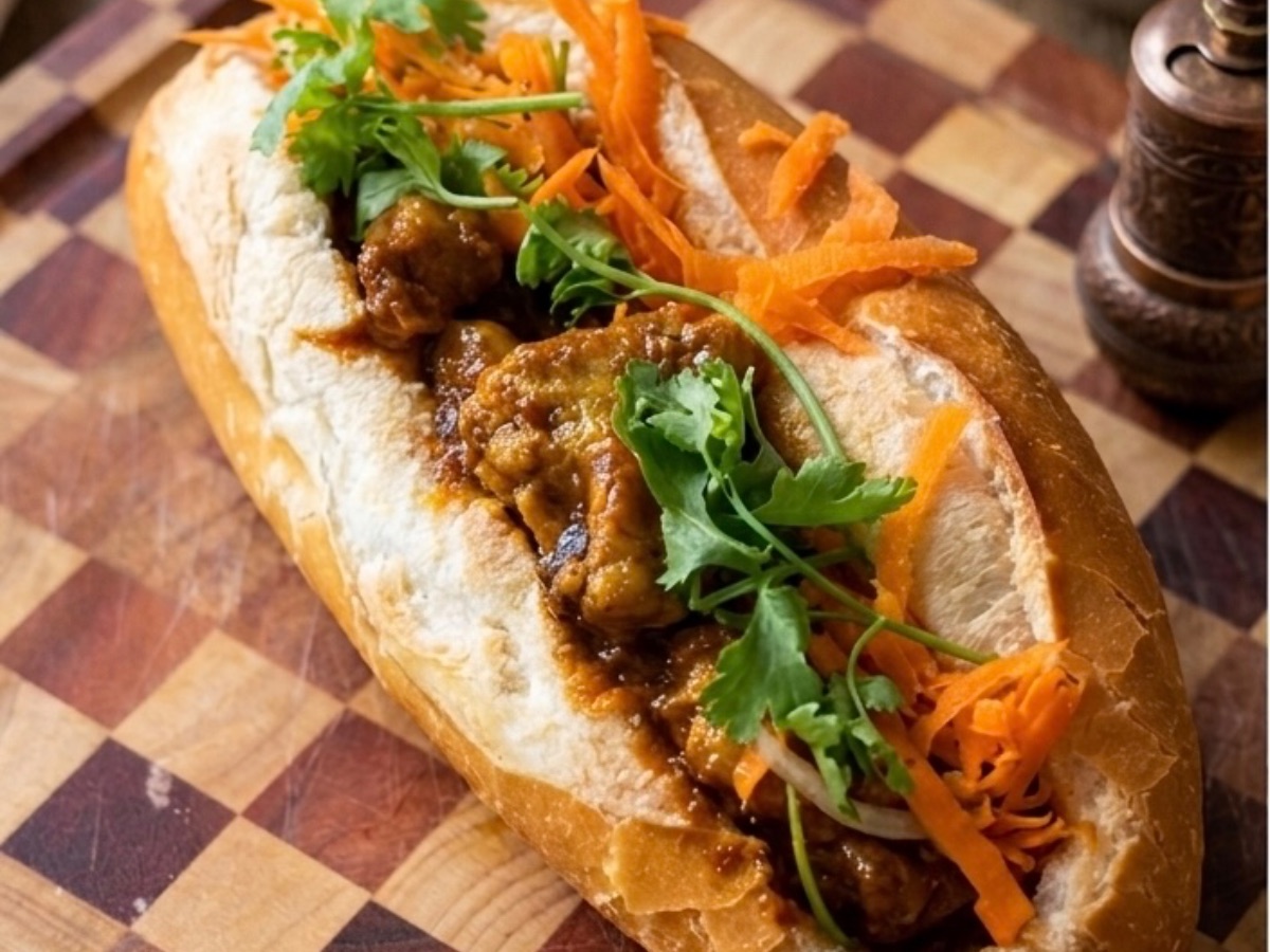 Bunny Mì (Bunny Chow Bánh Mì), a South African recipe