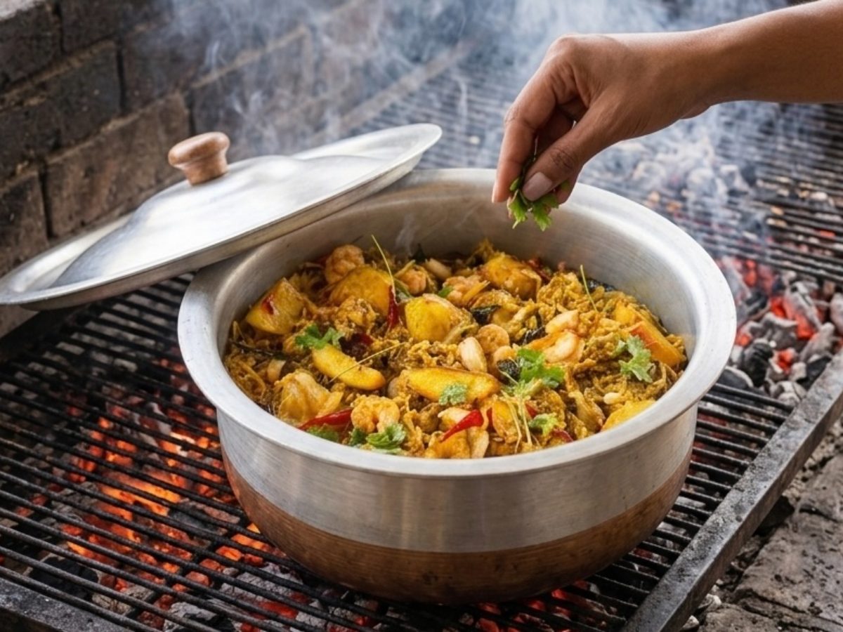 Chicken & Prawn Biryani, a South African recipe