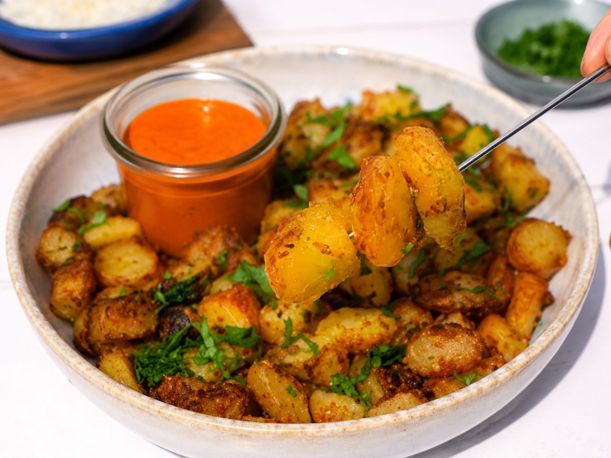 Crispy Roast Potatoes, a European recipe