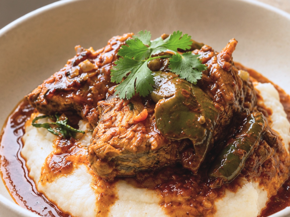 Fish Curry with Green Mango, a South African recipe