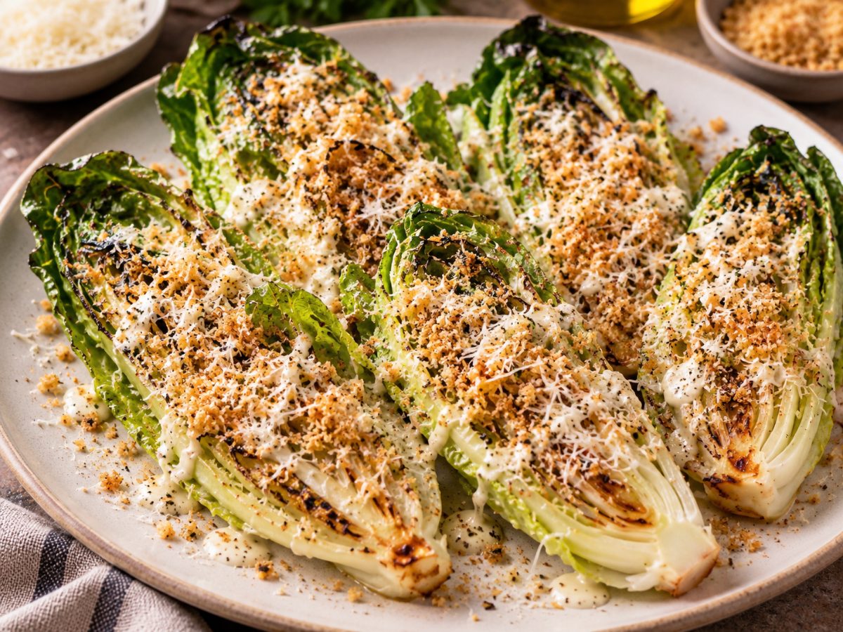 Braaied Romaine Salad, a South African recipe