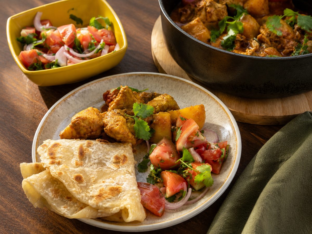 Traditional Mauritian Chicken Curry (Cari Poulet), a Mauritian recipe