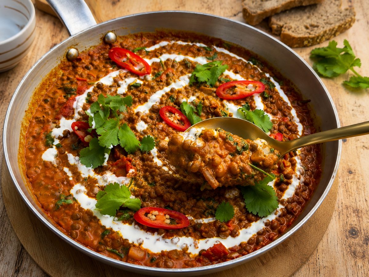 Quick & Creamy Lentil Curry, a South African recipe