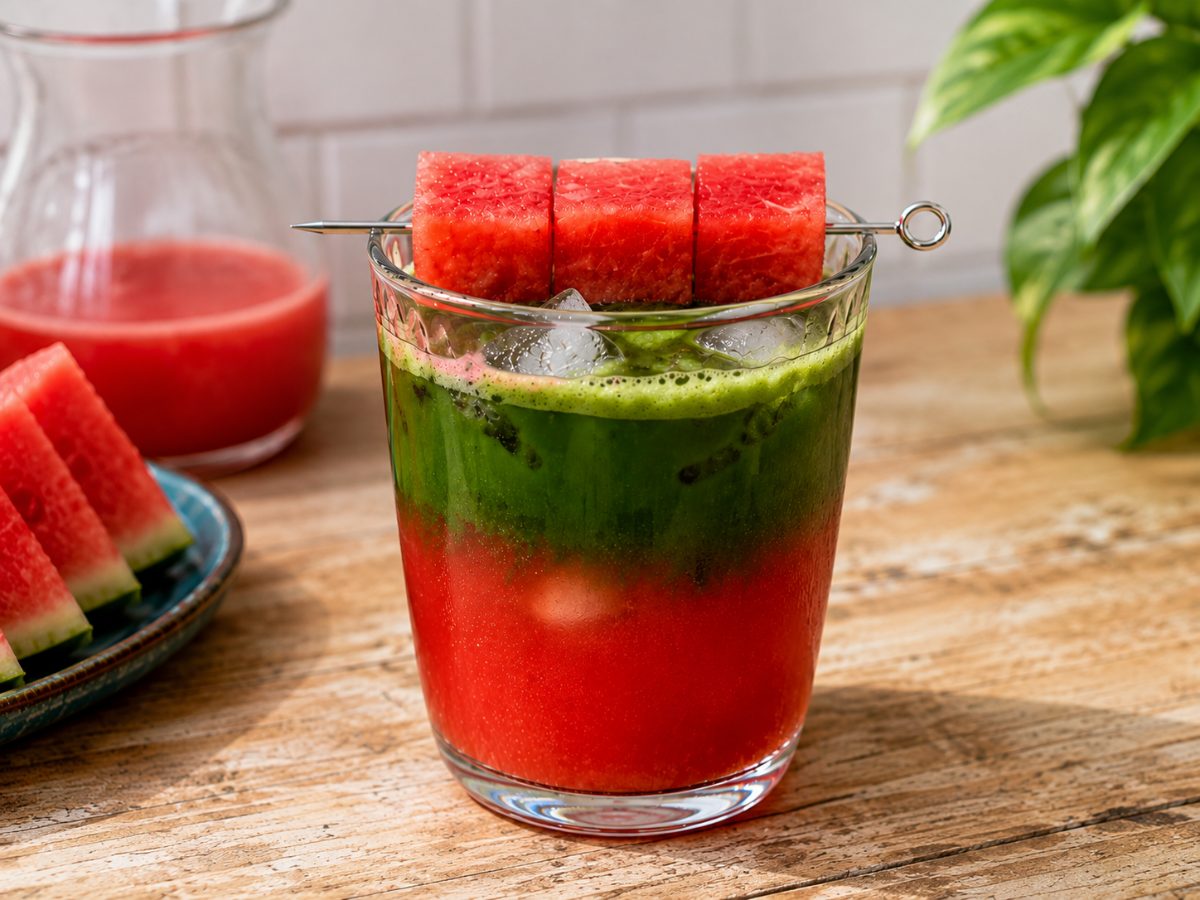 Watermelon Matcha, a Asian recipe